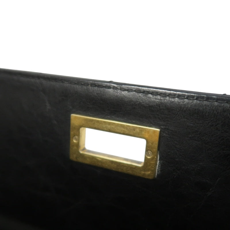 CHANEL Matelassé 2.55 Tote Bag Calfskin Black Gold Hardware