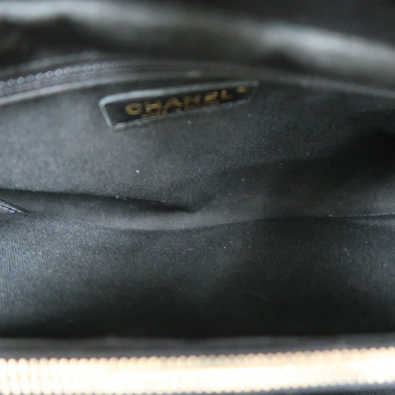 CHANEL Matelassé 2.55 Tote Bag Calfskin Black Gold Hardware