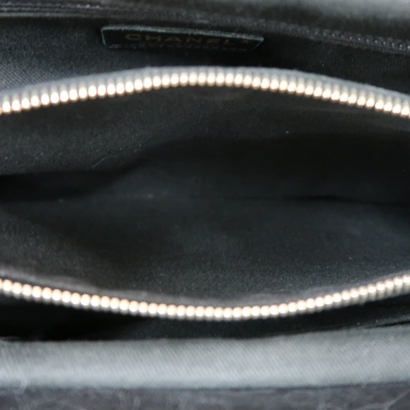 CHANEL Matelassé 2.55 Tote Bag Calfskin Black Gold Hardware