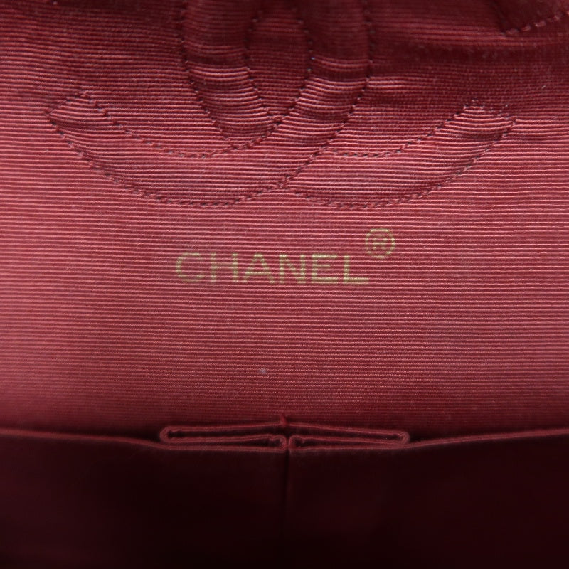 CHANEL CF Shoulder Bag Cotton Canvas Black Gold Hardware