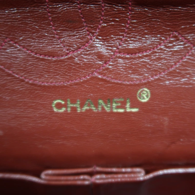 CHANEL Matelasse Classic Flap Shoulder Bag Lambskin Black Gold Hardware
