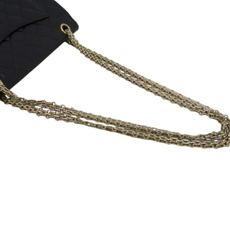 CHANEL Matelasse 2.55 Shoulder Bag Calfskin Black