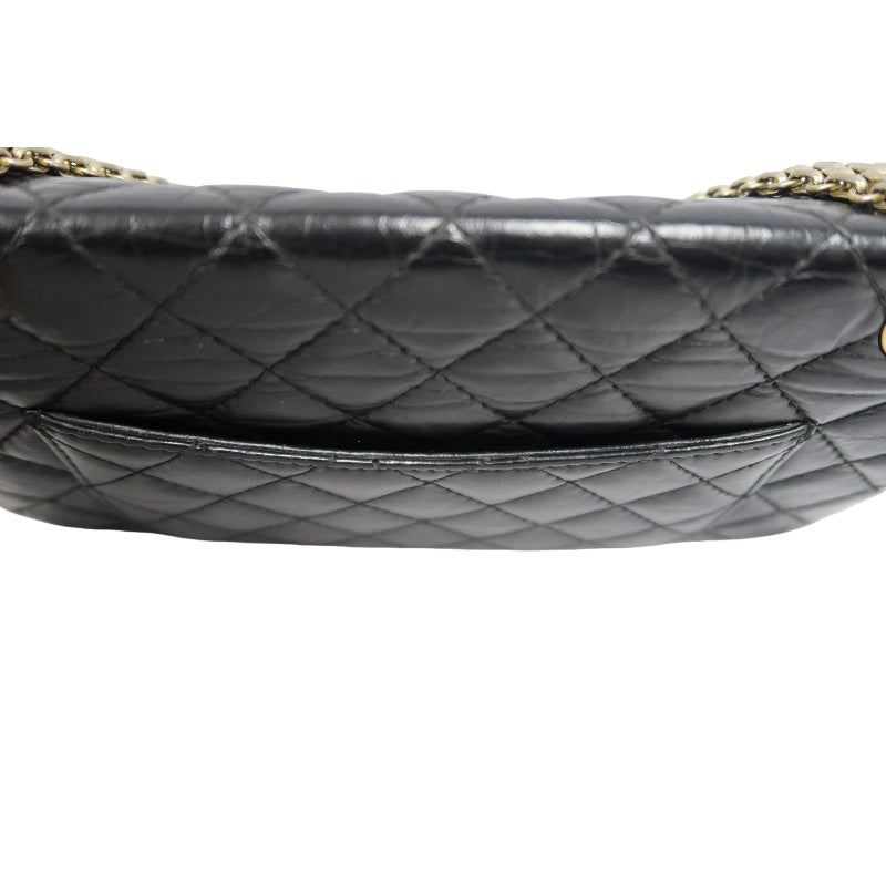 CHANEL Matelasse 2.55 Shoulder Bag Calfskin Black