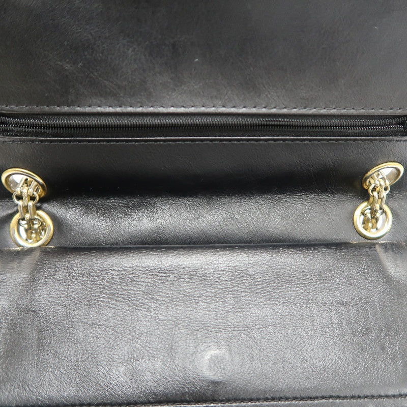 CHANEL Matelasse 2.55 Shoulder Bag Calfskin Black