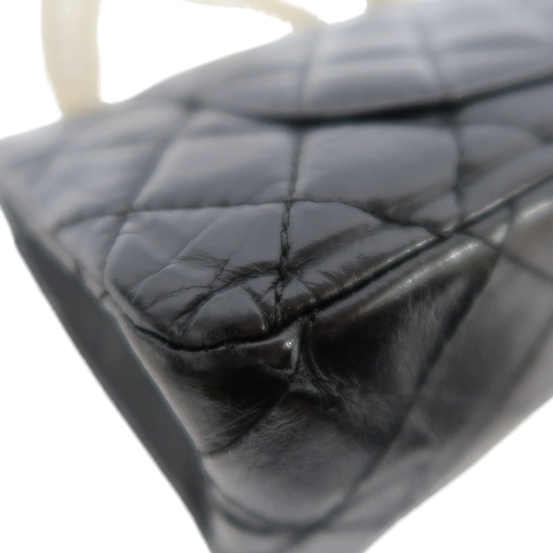 CHANEL Matelasse 2.55 Shoulder Bag Calfskin Black