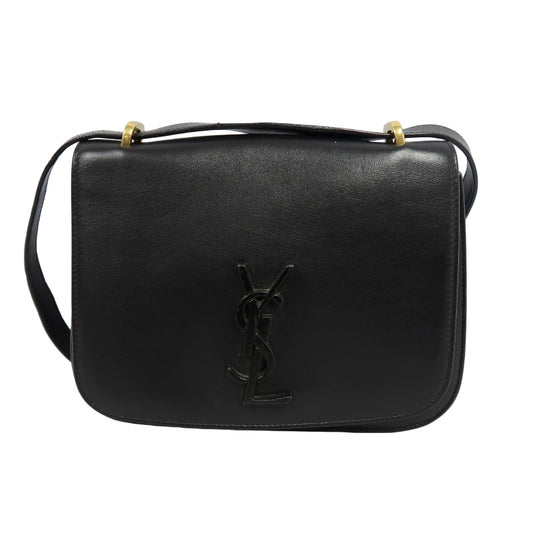 YSL Saint Laurent Shoulder Bag PVC Black
