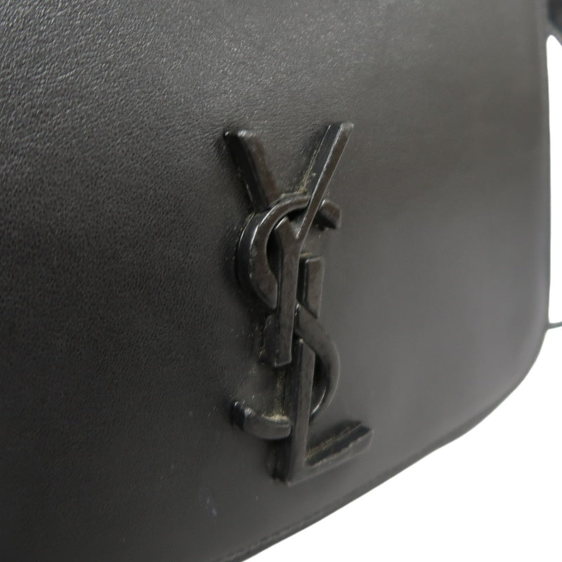 YSL Saint Laurent Shoulder Bag PVC Black