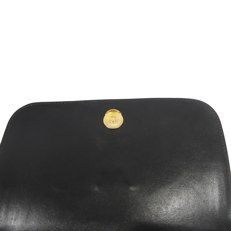 YSL Saint Laurent Shoulder Bag PVC Black