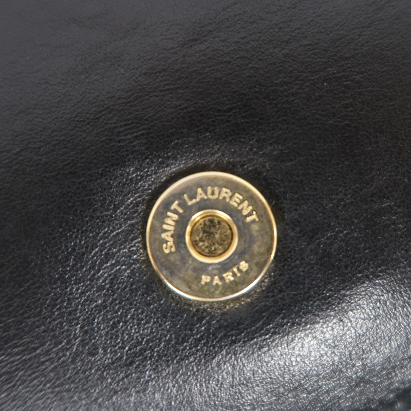 YSL Saint Laurent Shoulder Bag PVC Black
