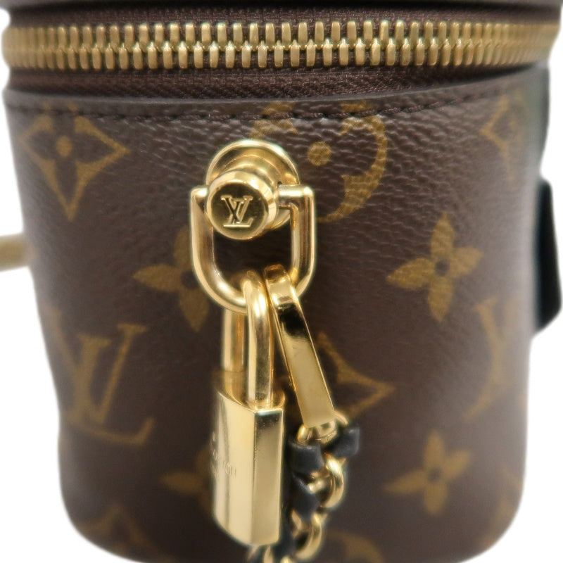 LOUIS VUITTON Vanity Case Monogram Reverse PVC Brown Gold Hardware Shoulder/Hand Bag