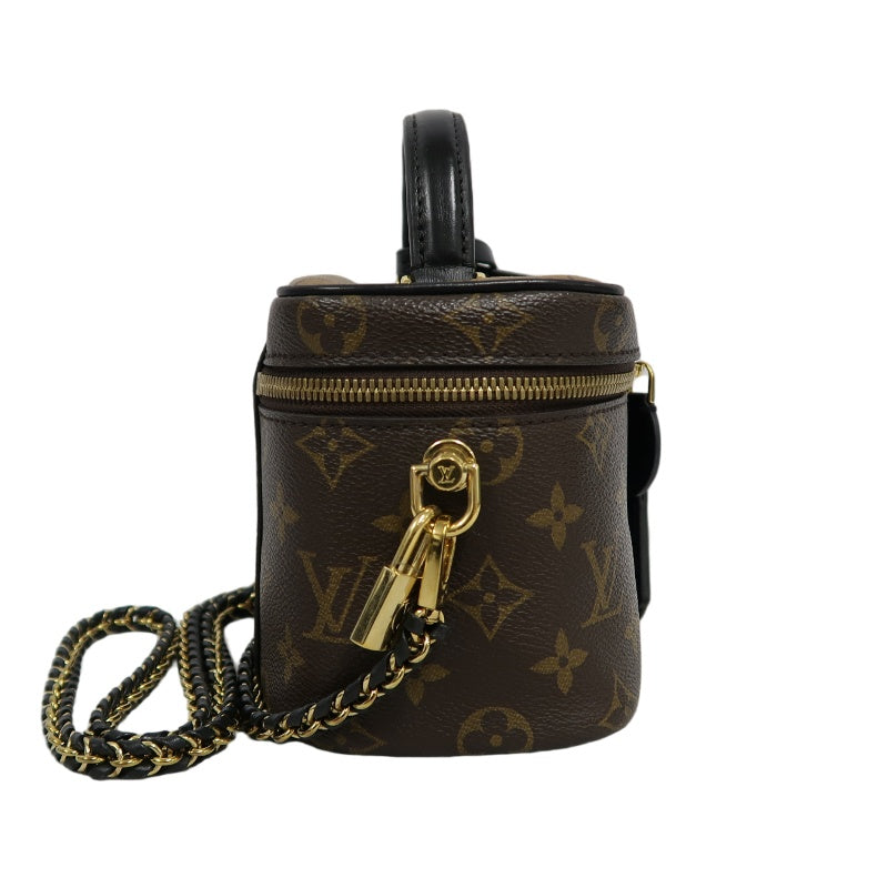 LOUIS VUITTON Vanity Case Monogram Reverse PVC Brown Gold Hardware Shoulder/Hand Bag