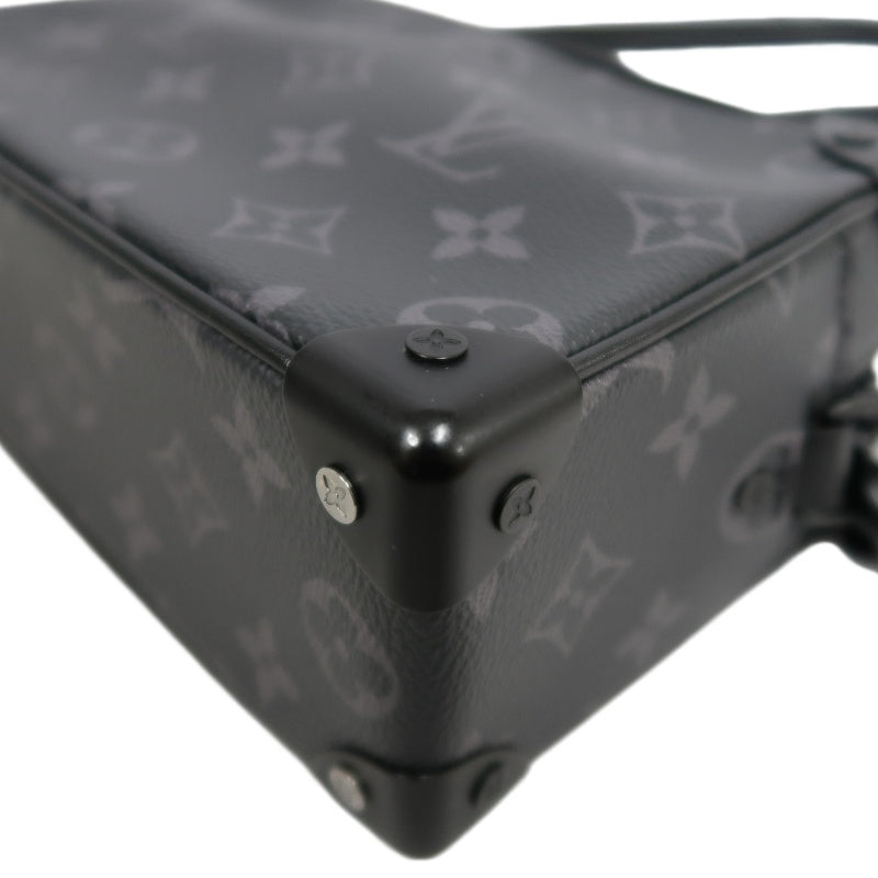 LOUIS VUITTON Soft Trunk Shoulder Bag Monogram Eclipse PVC Black With Shoulder Strap