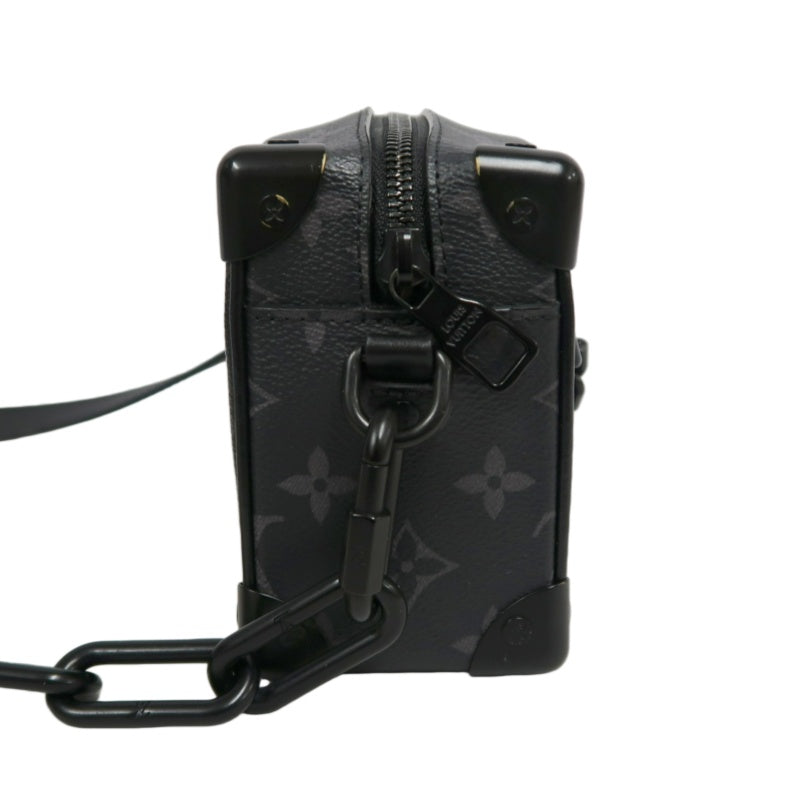 LOUIS VUITTON Soft Trunk Shoulder Bag Monogram Eclipse PVC Black With Shoulder Strap