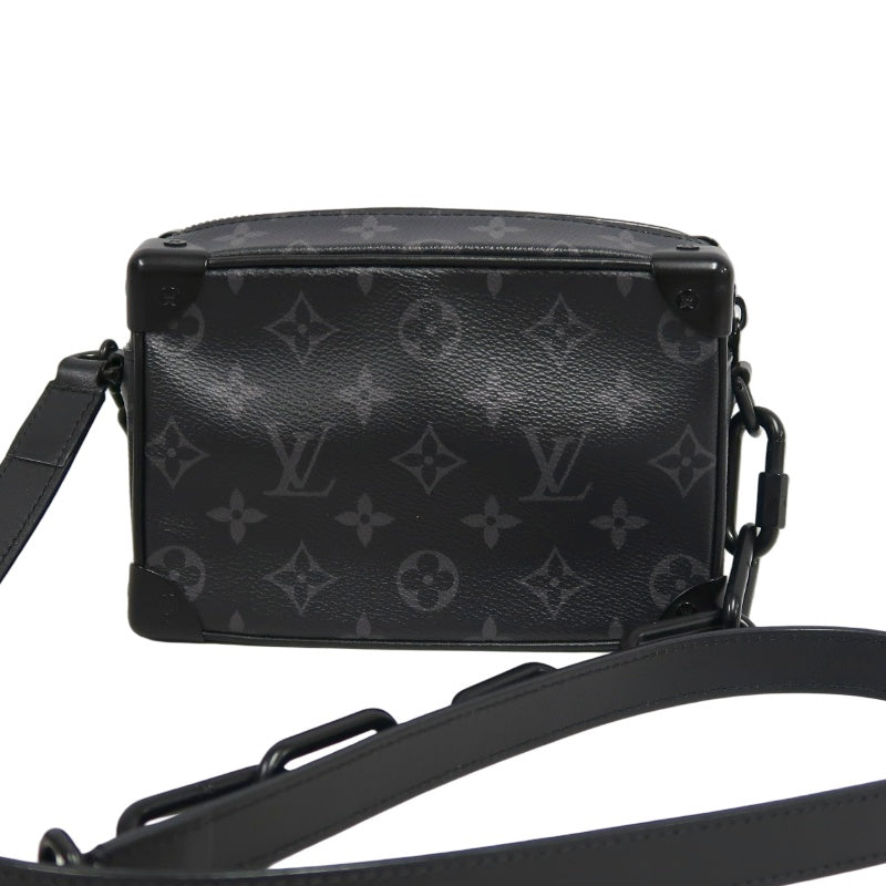 LOUIS VUITTON Soft Trunk Shoulder Bag Monogram Eclipse PVC Black With Shoulder Strap