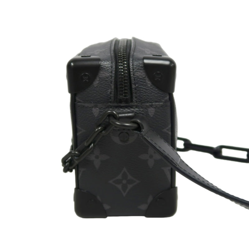 LOUIS VUITTON Soft Trunk Shoulder Bag Monogram Eclipse PVC Black With Shoulder Strap