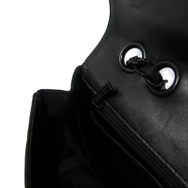 CHANEL New Travel Line CF Shoulder Bag Nylon Black Black Hardware