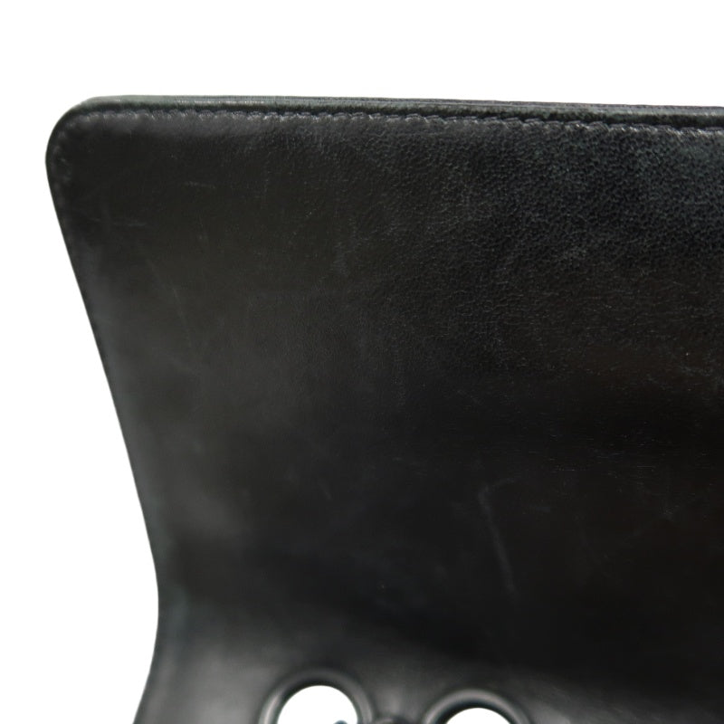CHANEL New Travel Line CF Shoulder Bag Nylon Black Black Hardware