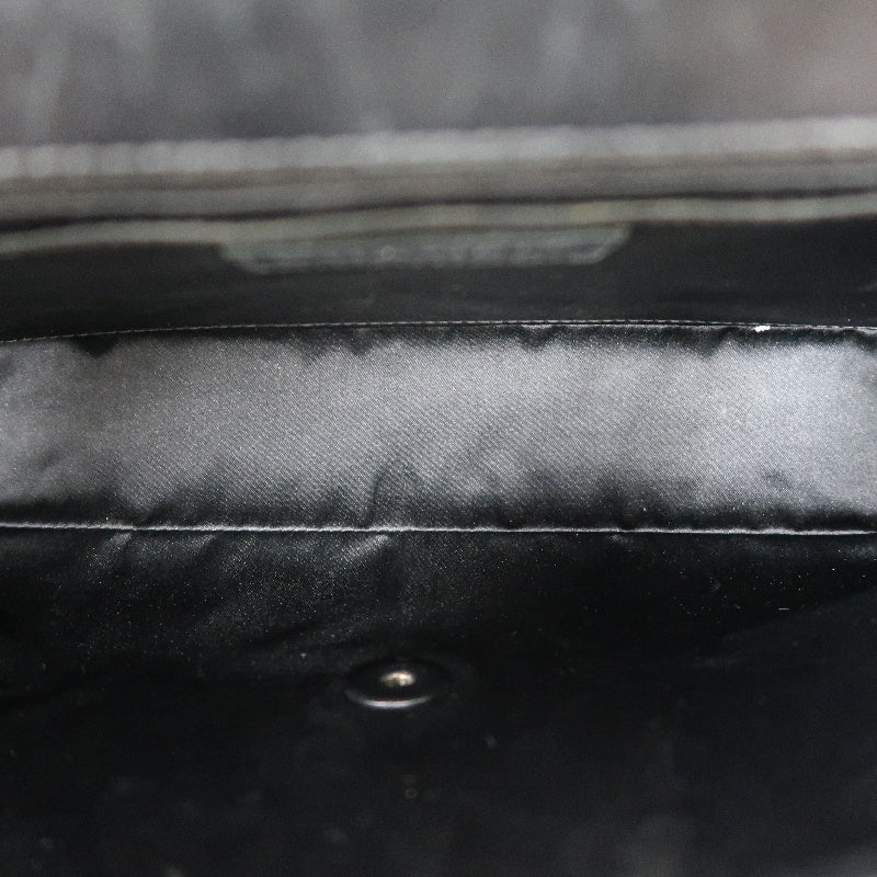 CHANEL New Travel Line CF Shoulder Bag Nylon Black Black Hardware