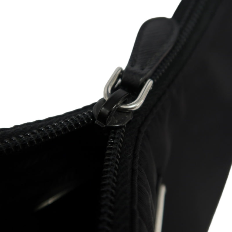 PRADA Re-Edition 2000 Hobo Handbag Nylon Black Silver Hardware