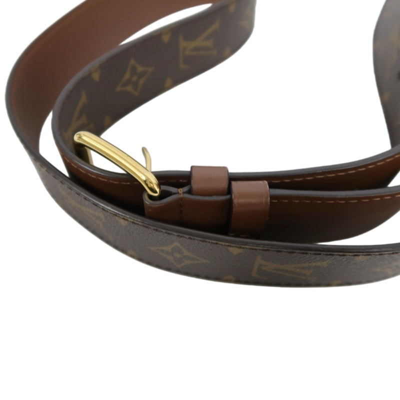 LOUIS VUITTON Papillon Trunk Monogram PVC Brown Gold Hardware Shoulder Bag With Shoulder Strap