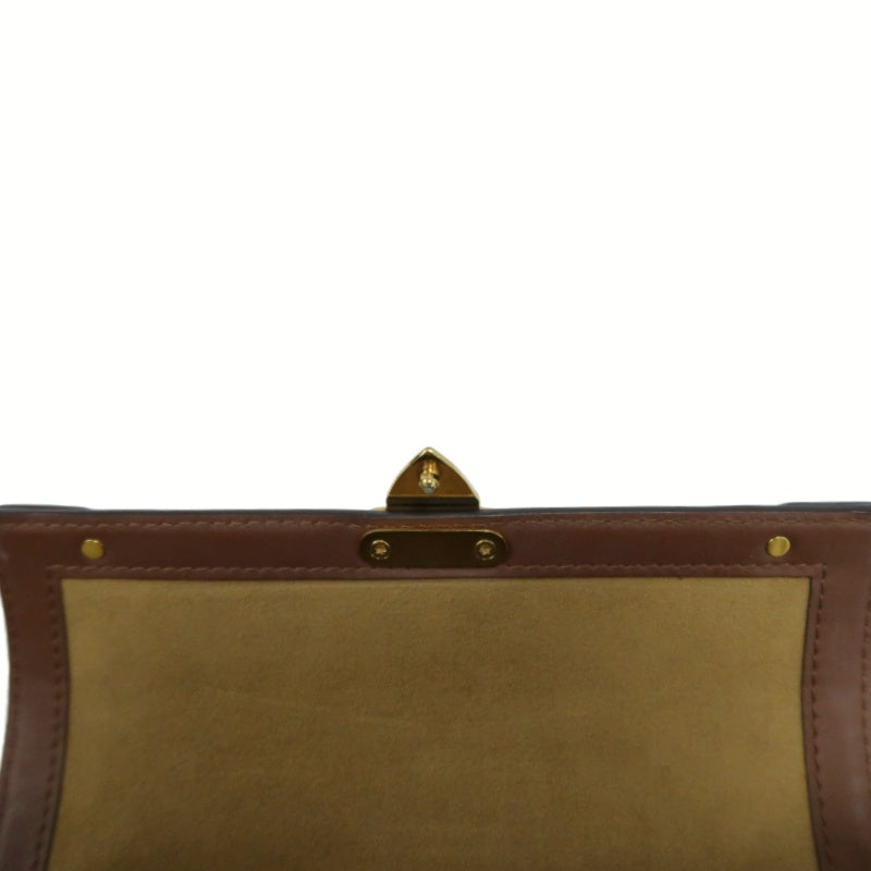 LOUIS VUITTON Papillon Trunk Monogram PVC Brown Gold Hardware Shoulder Bag With Shoulder Strap