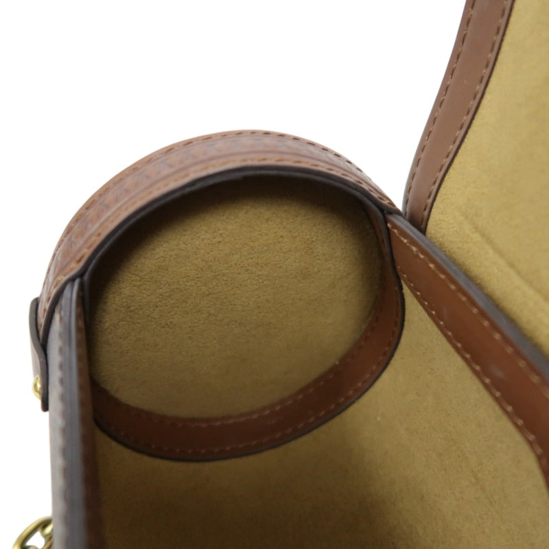 LOUIS VUITTON Papillon Trunk Monogram PVC Brown Gold Hardware Shoulder Bag With Shoulder Strap