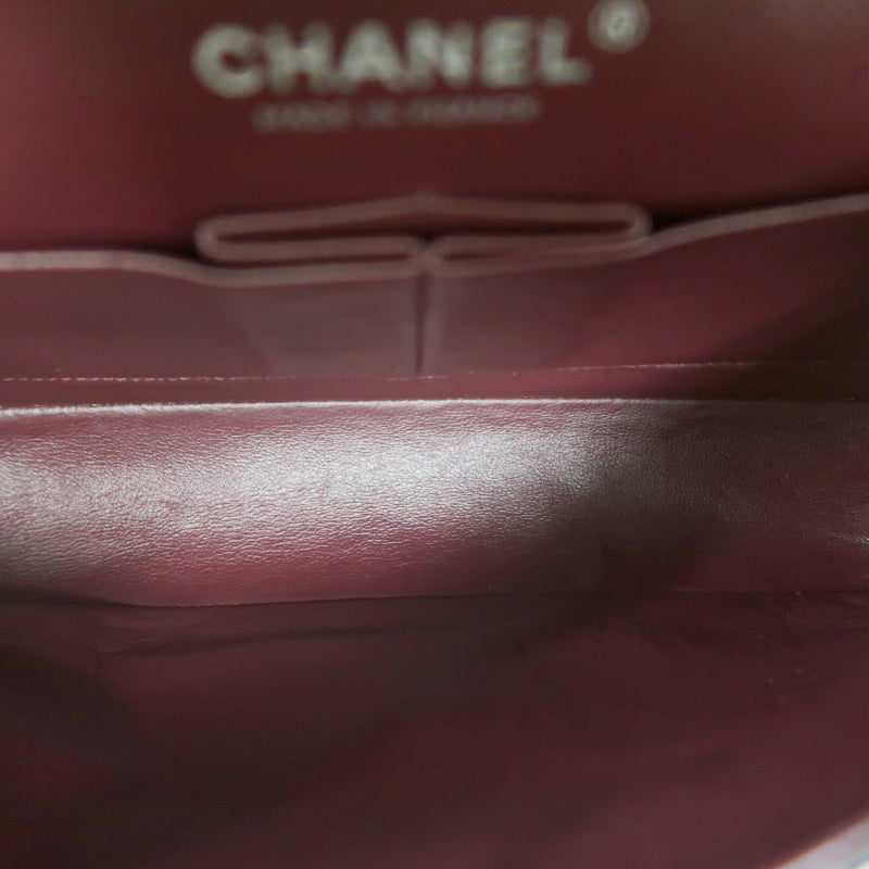 CHANEL Classic Flap Matelasse Shoulder Bag Caviar Leather Black Silver Hardware