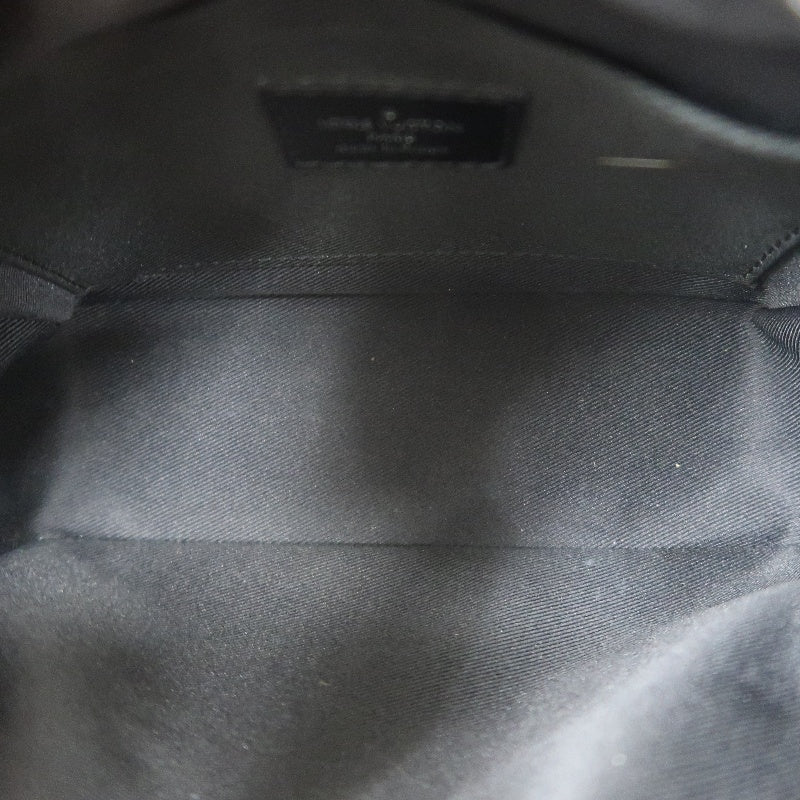 LOUIS VUITTON Soft Trunk Monogram Eclipse PVC Black Shoulder Bag With Shoulder Strap