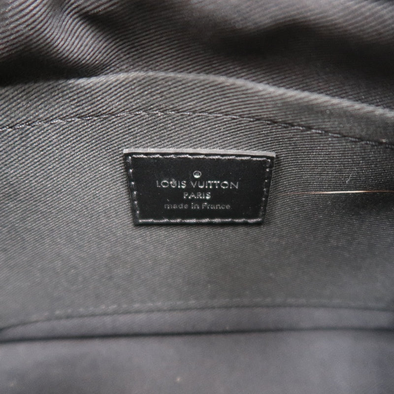 LOUIS VUITTON Soft Trunk Monogram Eclipse PVC Black Shoulder Bag With Shoulder Strap