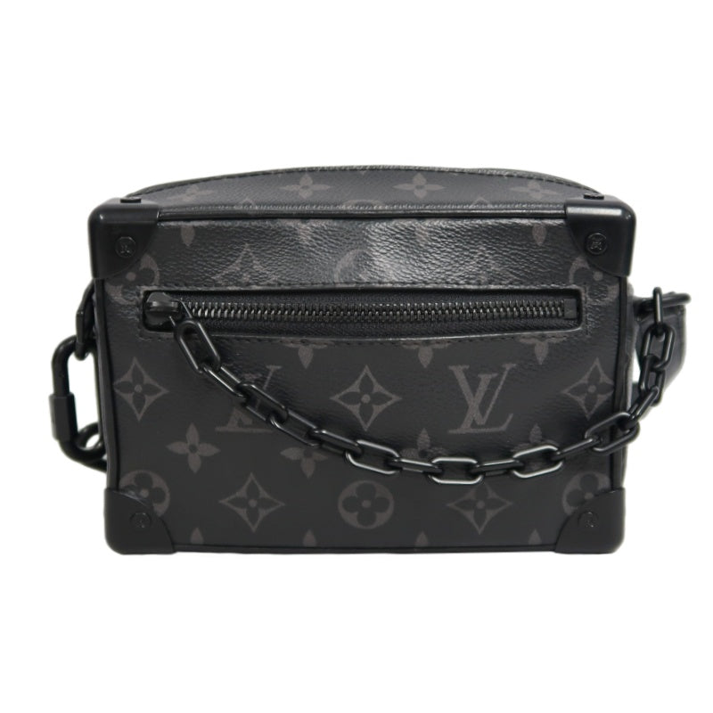 LOUIS VUITTON Soft Trunk Shoulder Bag Monogram Eclipse PVC Black With Shoulder Strap