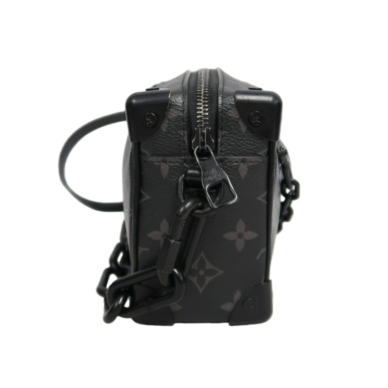 LOUIS VUITTON Soft Trunk Shoulder Bag Monogram Eclipse PVC Black With Shoulder Strap