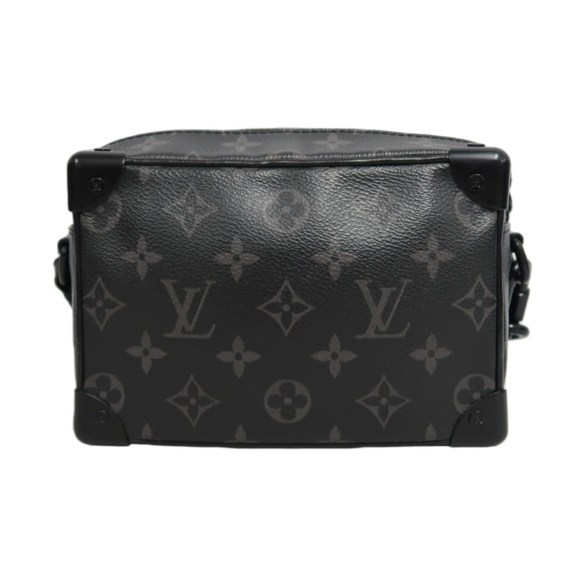 LOUIS VUITTON Soft Trunk Shoulder Bag Monogram Eclipse PVC Black With Shoulder Strap