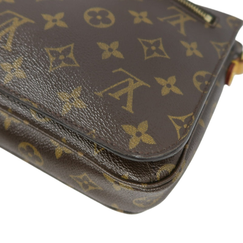 LOUIS VUITTON Metis Pochette Monogram Canvas PVC Brown With Shoulder Strap Handbag
