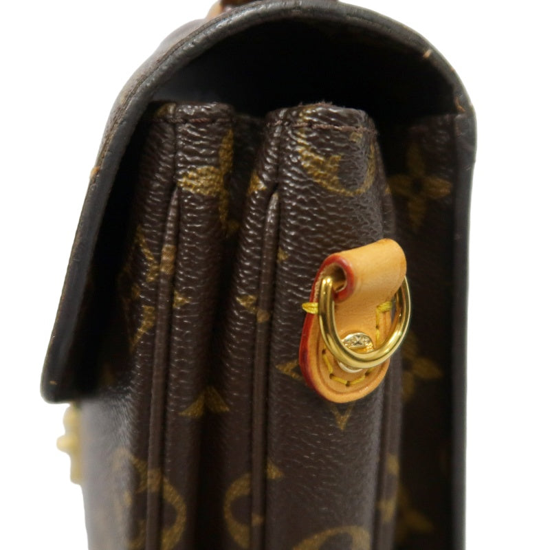LOUIS VUITTON Metis Pochette Monogram Canvas PVC Brown With Shoulder Strap Handbag