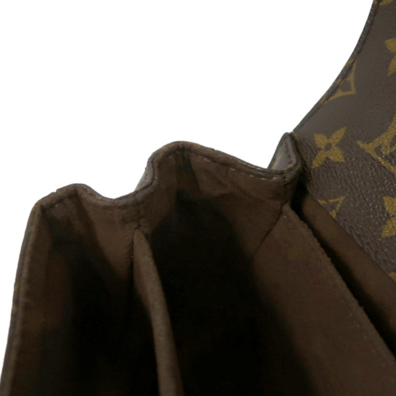 LOUIS VUITTON Metis Pochette Monogram Canvas PVC Brown With Shoulder Strap Handbag