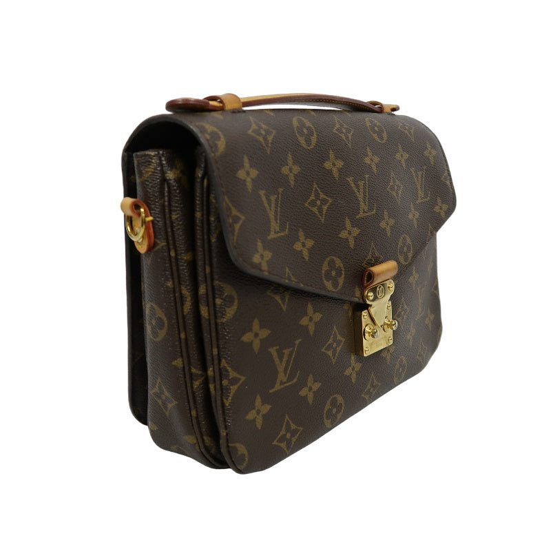 LOUIS VUITTON Metis Pochette Monogram Canvas PVC Brown With Shoulder Strap Handbag