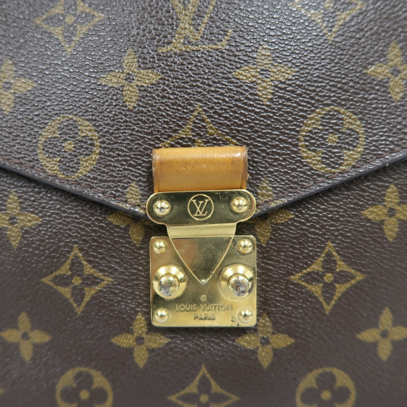 LOUIS VUITTON Metis Pochette Monogram Canvas PVC Brown With Shoulder Strap Handbag