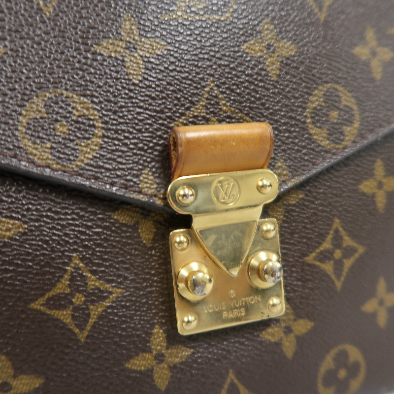 LOUIS VUITTON Metis Pochette Monogram Canvas PVC Brown With Shoulder Strap Handbag
