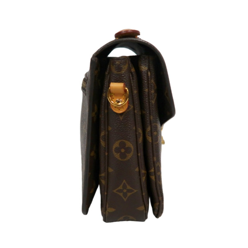 LOUIS VUITTON Metis Pochette Monogram Canvas PVC Brown With Shoulder Strap Handbag