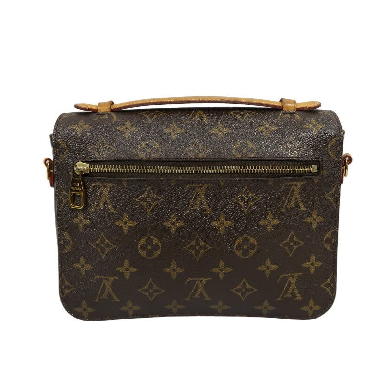 LOUIS VUITTON Metis Pochette Monogram Canvas PVC Brown With Shoulder Strap Handbag