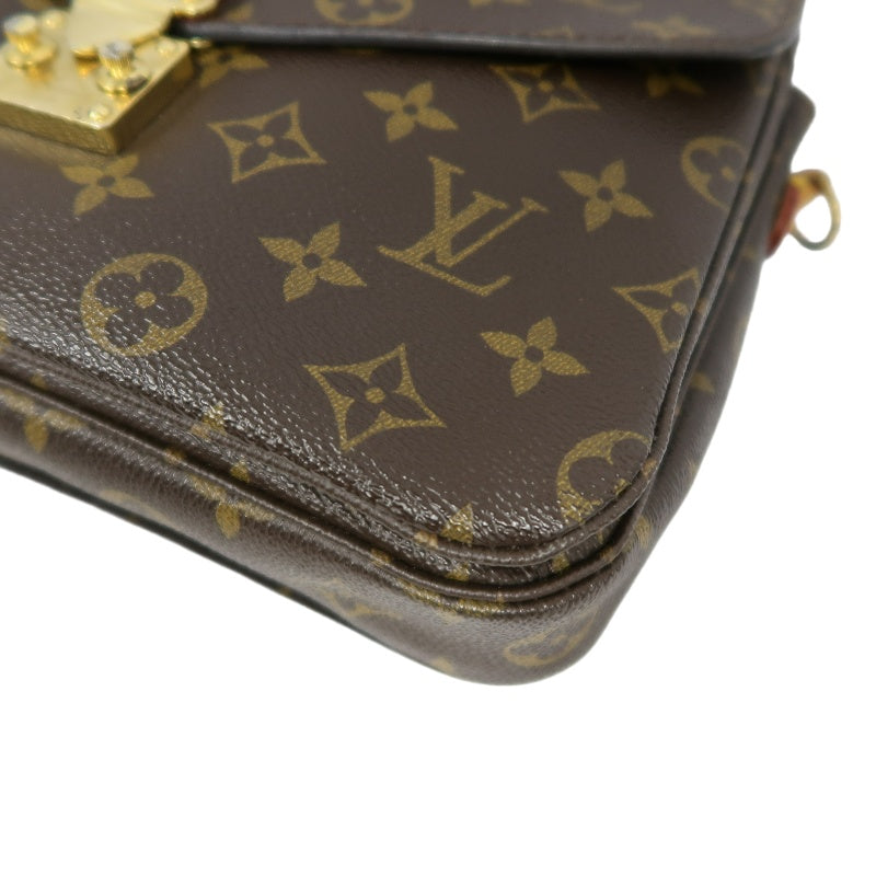 LOUIS VUITTON Metis Pochette Monogram Canvas PVC Brown With Shoulder Strap Handbag
