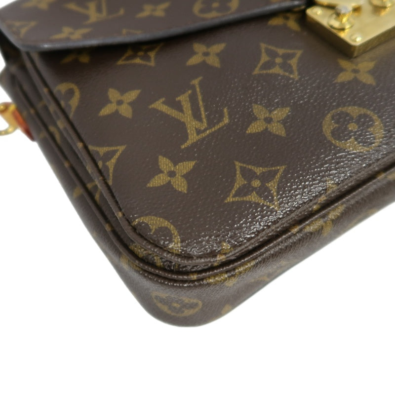LOUIS VUITTON Metis Pochette Monogram Canvas PVC Brown With Shoulder Strap Handbag