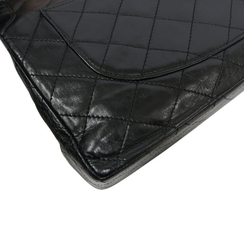 CHANEL Matelasse Paris Limited Edition Shoulder Bag Lambskin Black Gold Hardware