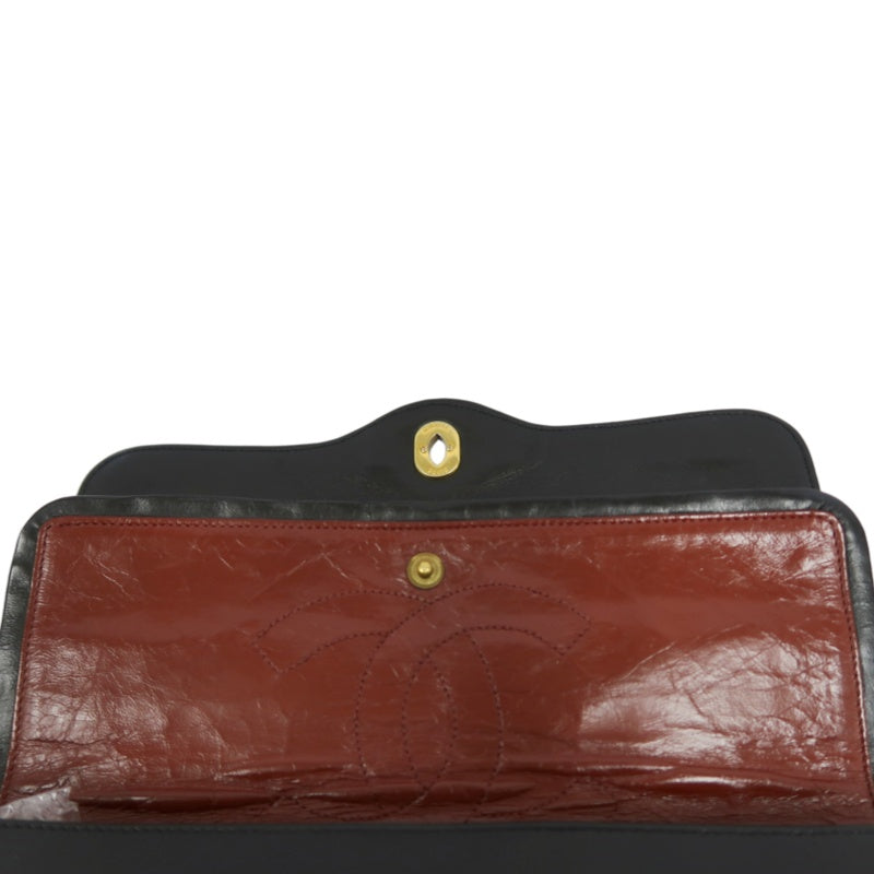 CHANEL Matelasse Paris Limited Edition Shoulder Bag Lambskin Black Gold Hardware