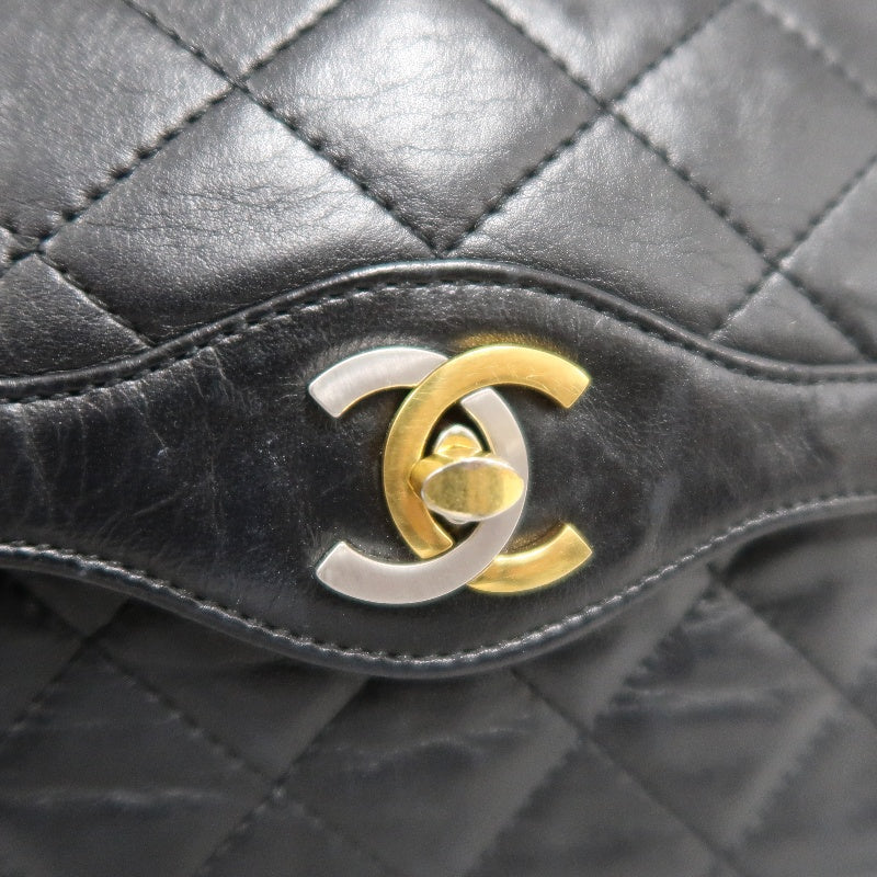 CHANEL Matelasse Paris Limited Edition Shoulder Bag Lambskin Black Gold Hardware