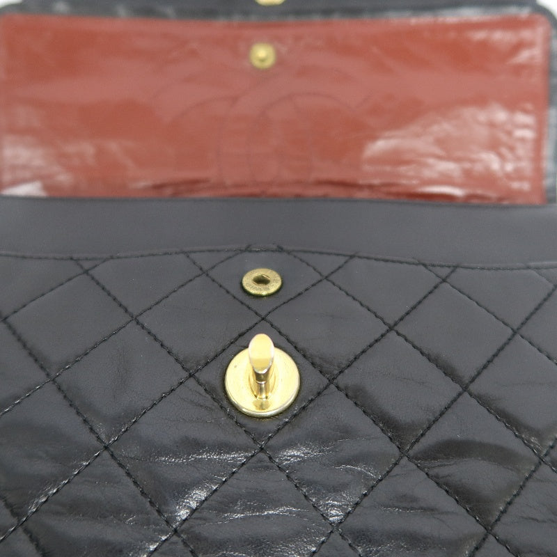 CHANEL Matelasse Paris Limited Edition Shoulder Bag Lambskin Black Gold Hardware