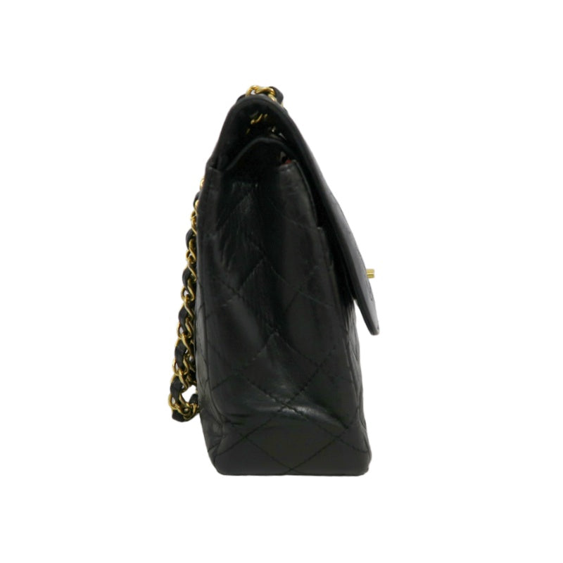 CHANEL Matelasse Paris Limited Edition Shoulder Bag Lambskin Black Gold Hardware