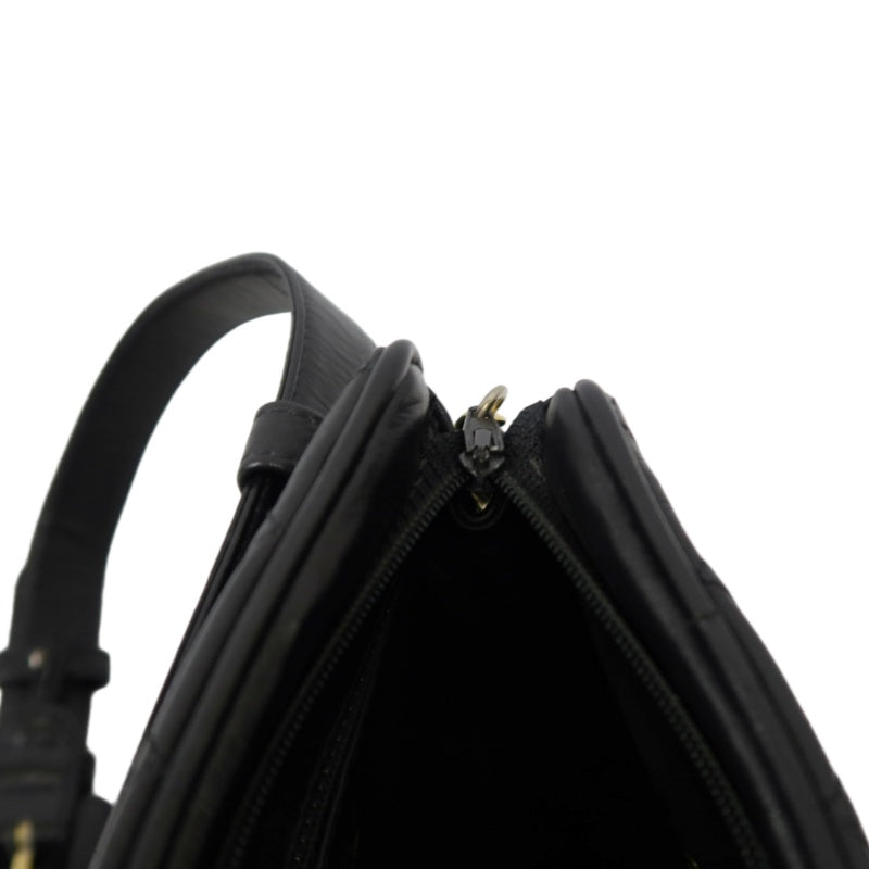 CHANEL Matelassé Shoulder Bag Lambskin Black Gold Hardware