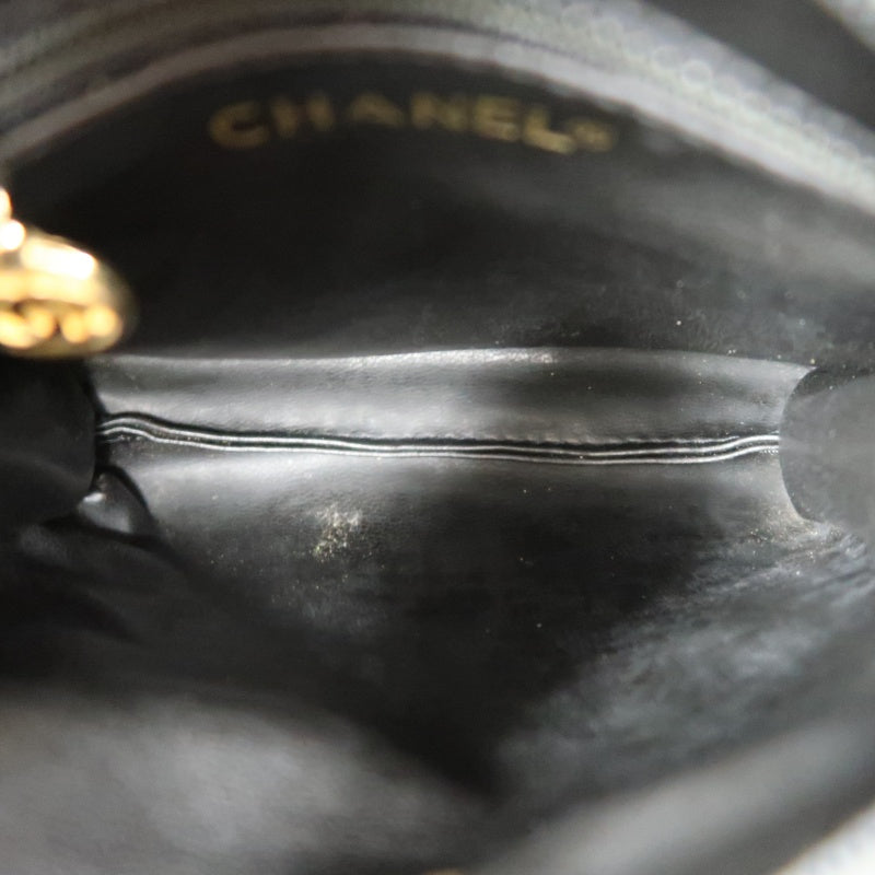 CHANEL Matelassé Shoulder Bag Lambskin Black Gold Hardware
