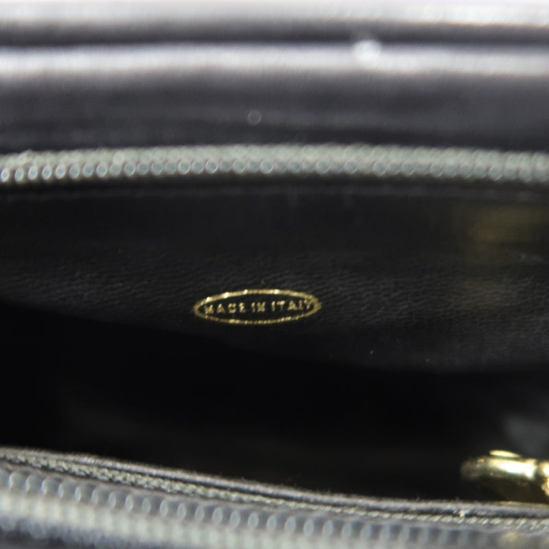 CHANEL Matelassé Shoulder Bag Lambskin Black Gold Hardware